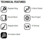 VMC O' Shaughnessy 2x Strong Treble 8626 TI 5pcs - Image 3