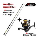Combo Spinning Robinson Maverick Zander Spin 270 10 - 45gr + Robinson Shinner FD 303 - Image 2