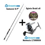Combo Eging Oceanic Team Samurai + Oceanic Team Nemesis LT3000XH + Nήμα Oceanic Team Eginio