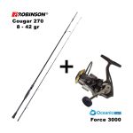 Combo Spinning Robinson Cougar Zander Jig 270 / 8 - 42gr + Oceanic Team Force 3000